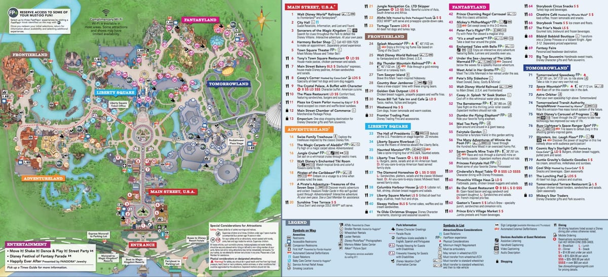 Disney World Galdur Ríki kort