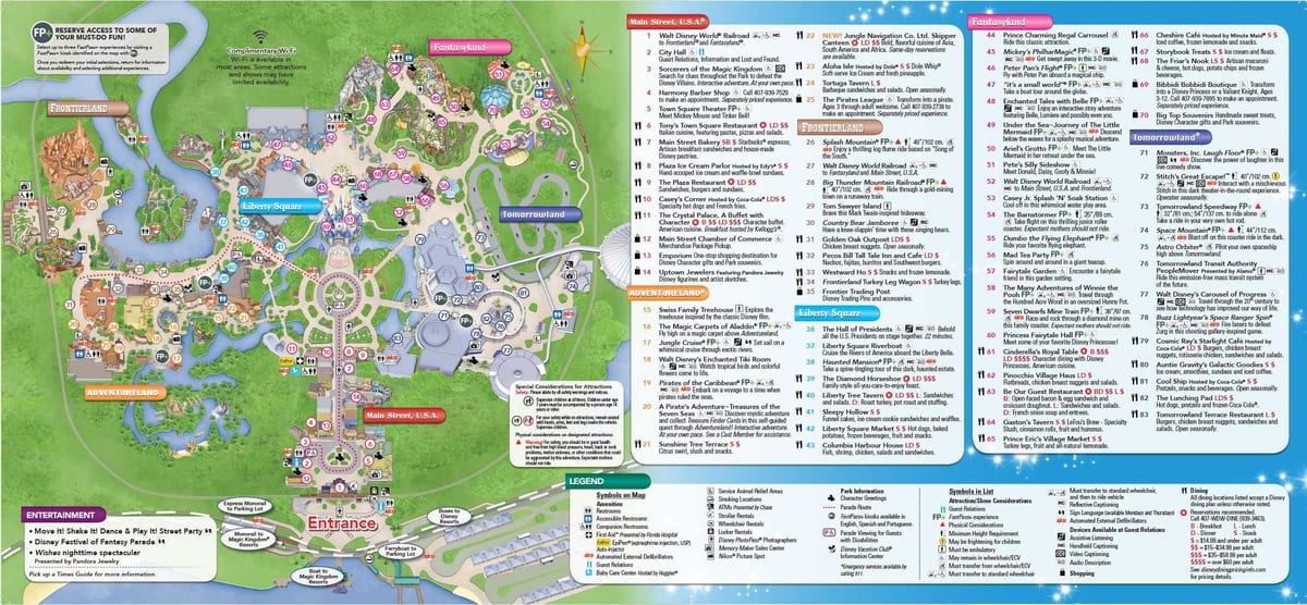 Disney World kort Orlando