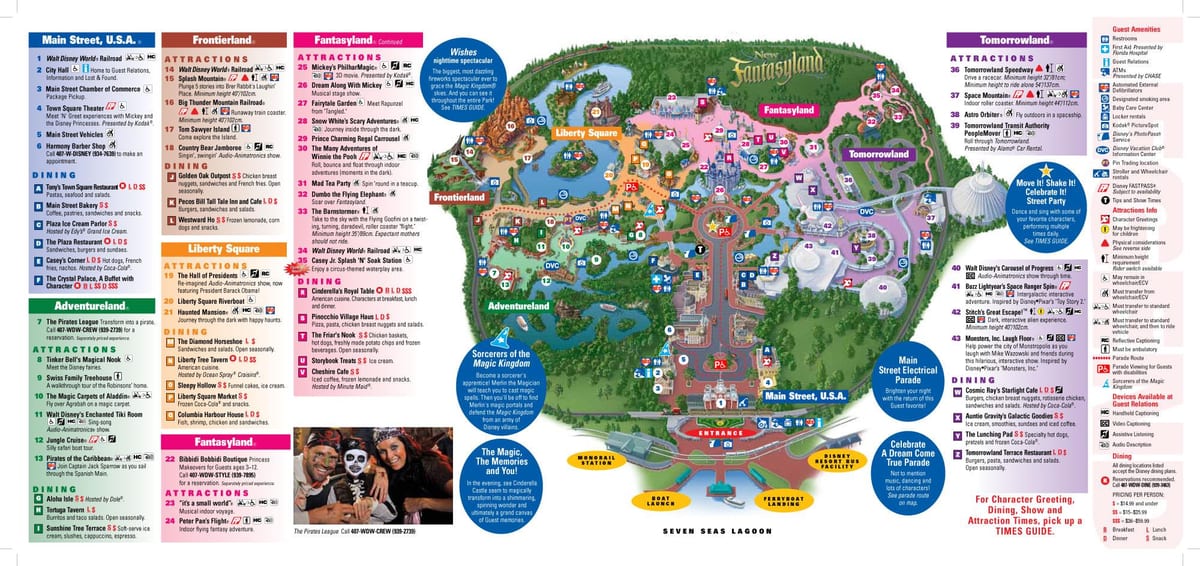 Disney World kort Galdra-Bretland