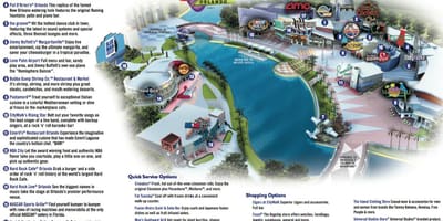 Universal Orlando citywalk kort