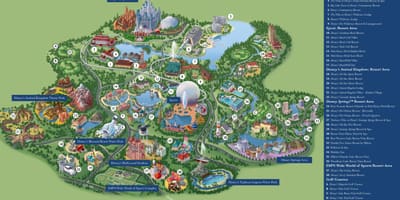 Disney World kort