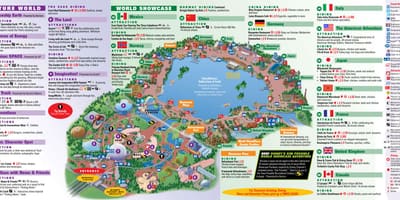 EPCOT Disney World kort