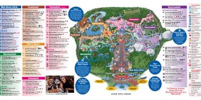 Disney World kort Galdra-Bretland